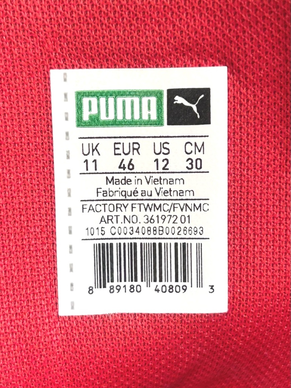 Puma Sky II Nubuck Red/Scarlet Men’s 12 EUR 46 361972-01 - Picture 2 of 10